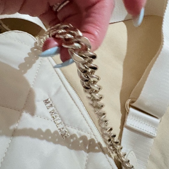 MZ Wallace Cream Quilted Crossbody Bag - Picture 7 of 10
